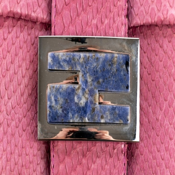 FENDI Python Pink Handbag-Auth - Picture 8 of 8